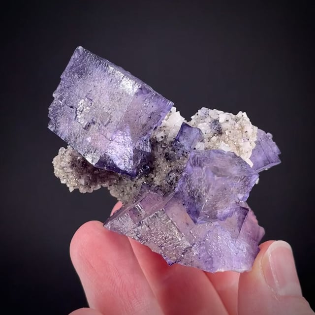 Fluorite on Dolomite