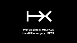 Human Xtensions: Prof Luigi Boni, MD, FACS HandX live surgery , ISFGS Dec 2021