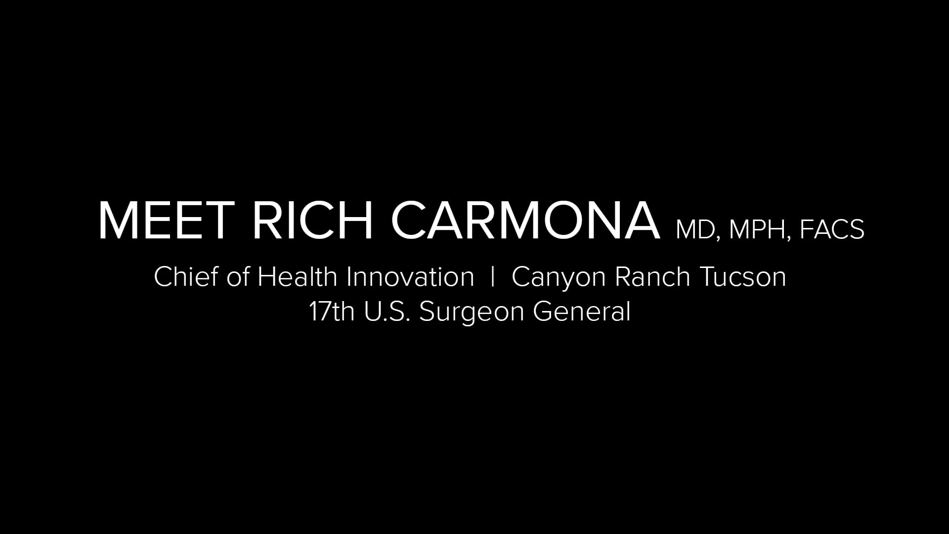 Wellness Architects: Rich Carmona