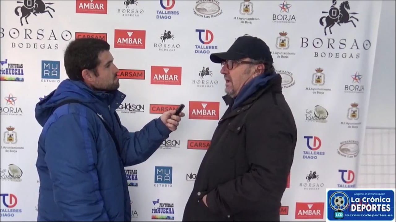 ÓSCAR TIBERIO (Entrenador Borja) SD Borja 5-0 AD El Gancho CF / Jornada 21 / Regional Preferente Gr 2 / Fuente: YouTube Raúl Futbolero 