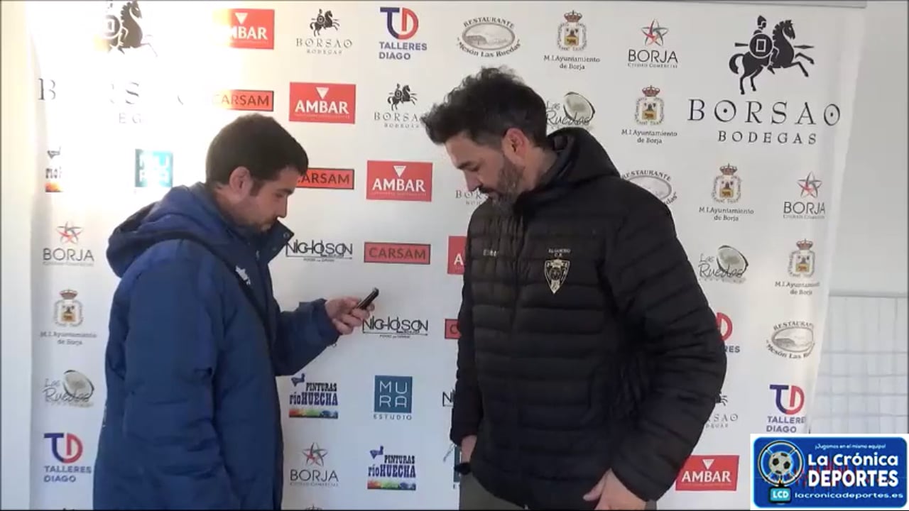 HÉCTOR PÉREZ (Entrenador El Gancho) SD Borja 5-0 AD El Gancho CF / Jornada 21 / Regional Preferente Gr 2 / Fuente: YouTube Raúl Futbolero 