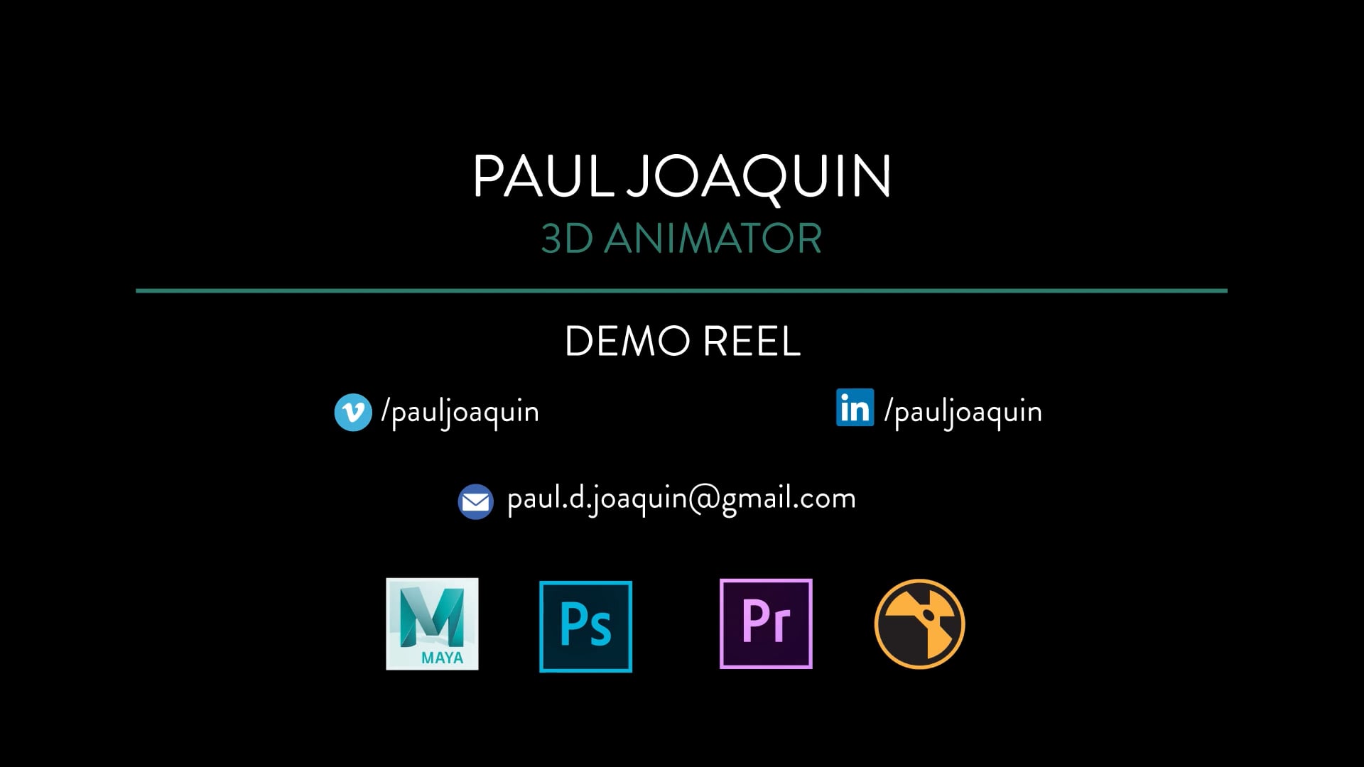 Character Animation Demo Reel