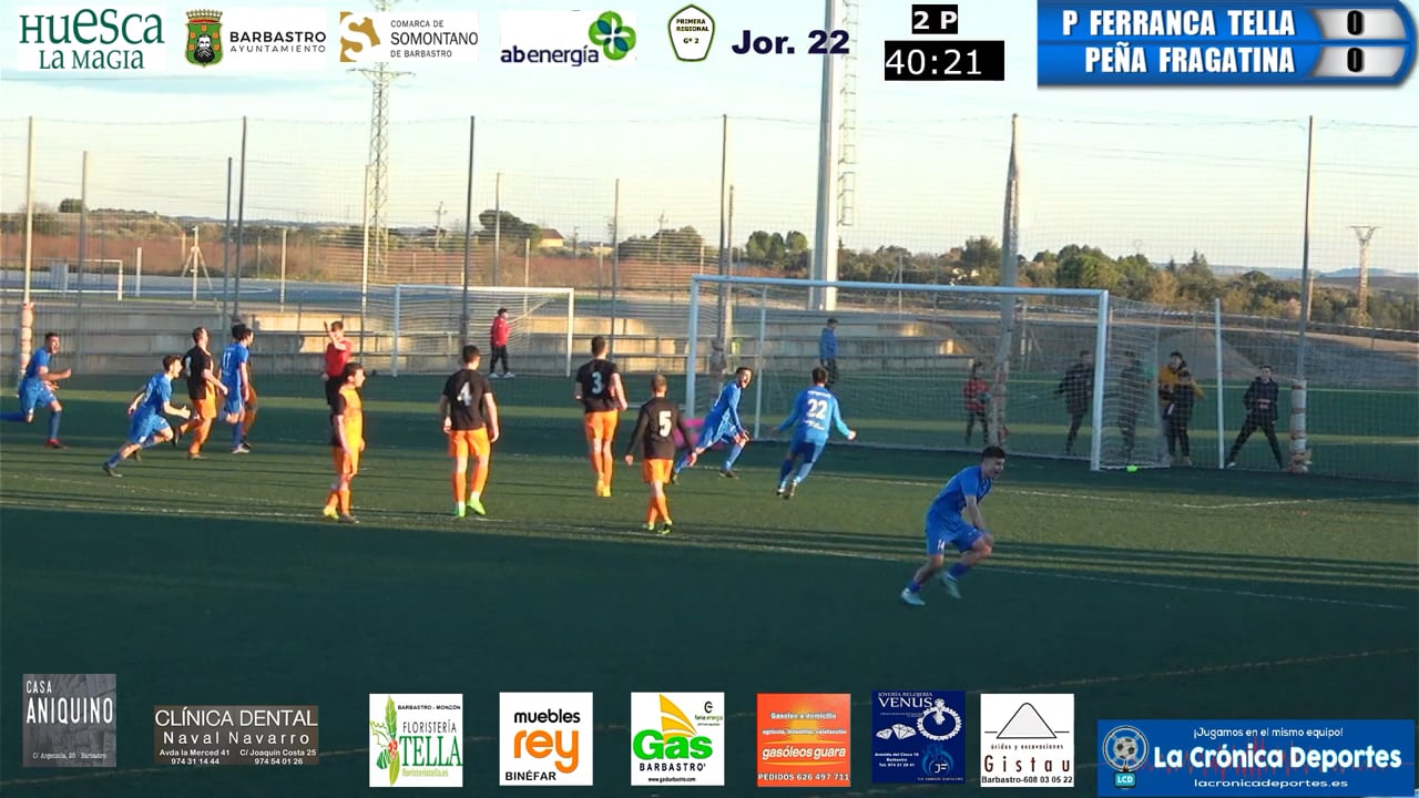 (RESUMEN y GOL) Peña Ferranca Tella 1-0 Peña Fragatina / Jornada 22 / 1ª Regional Gr 2