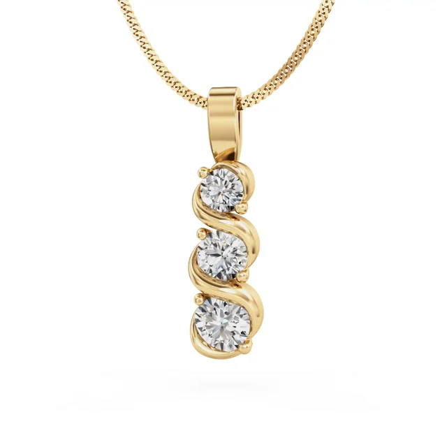 Diamond pendant set with colour stone on sale