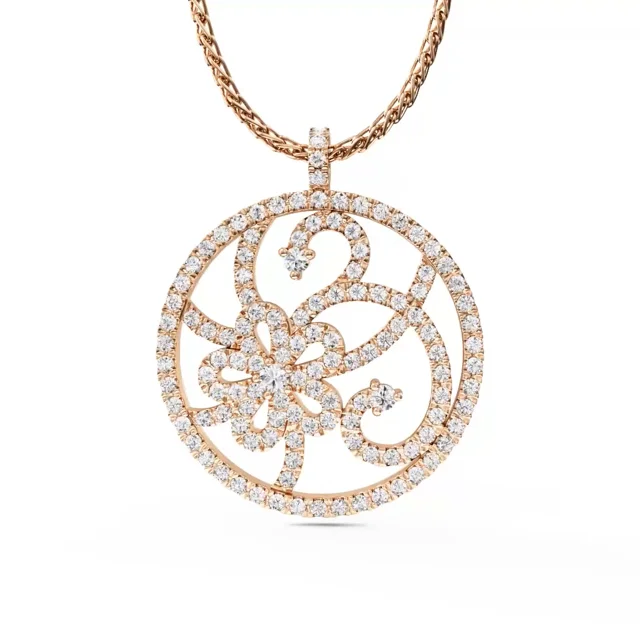 Diamond pendant necklace designs clearance