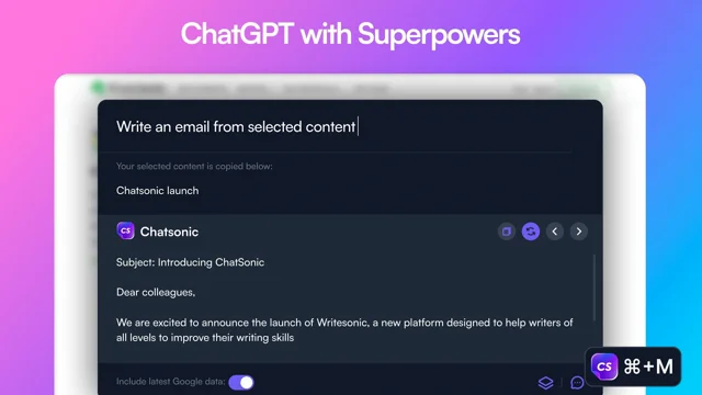 Conheça Chatsonic, o rival do ChatGPT 'com superpoderes