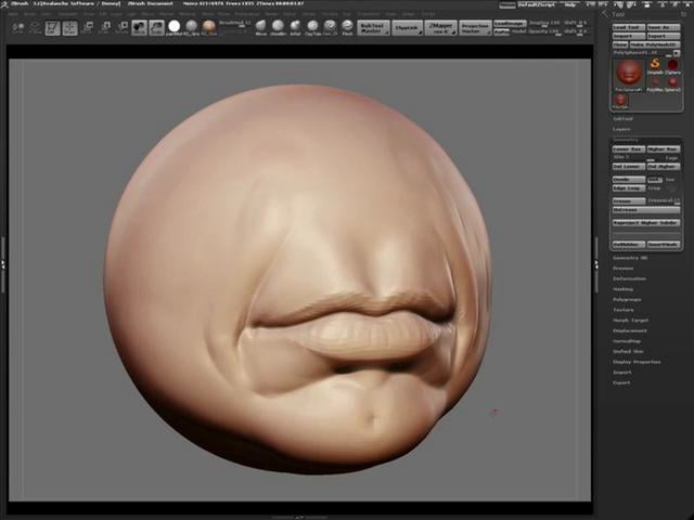  zbrush mouth sculpt