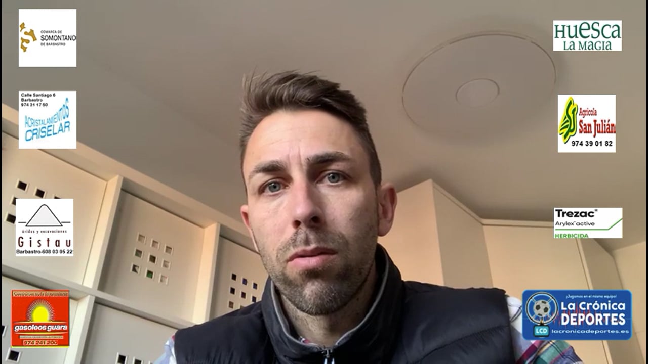 JOSÉ CARLOS GALLEGO (Entrenador Almudévar) AD Almudévar 1-0 UD Barbastro / Jornada 23 / 3ª División