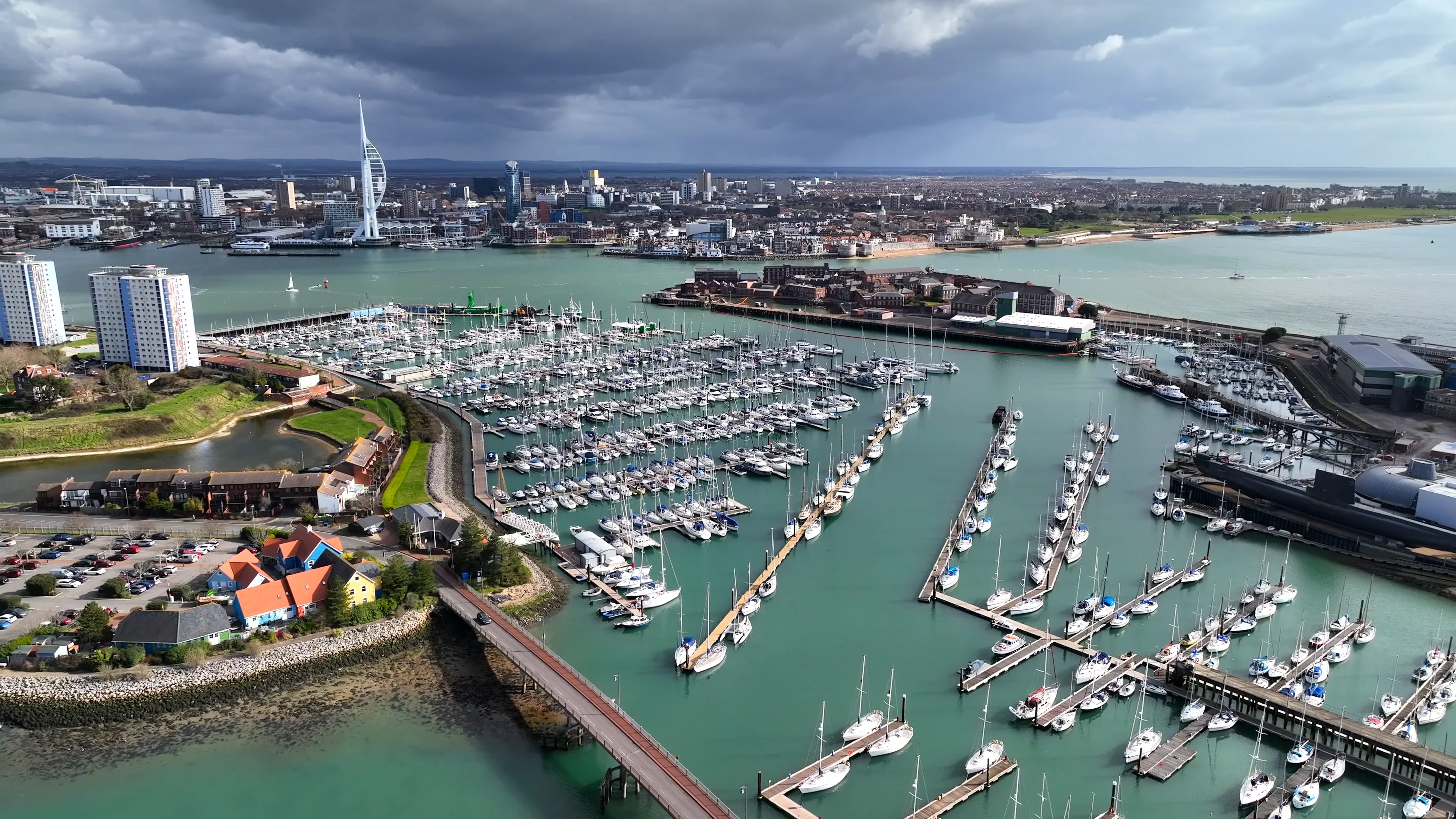 Haslar Marina View From West Orbit On Vimeo