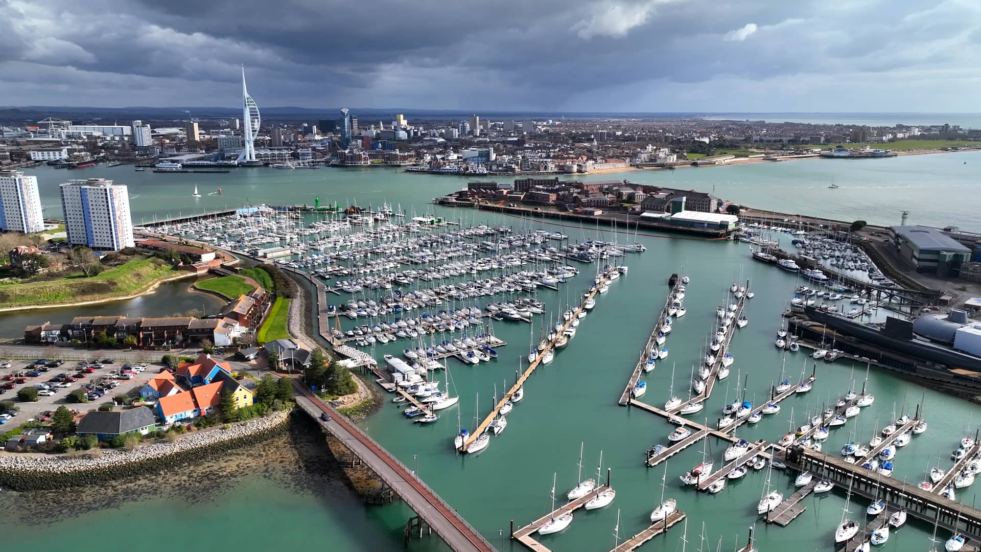 Haslar Marina View from West Orbit on Vimeo