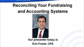 Expert Webcast Series: Reconciling Your Fundraising and Accounting Systems