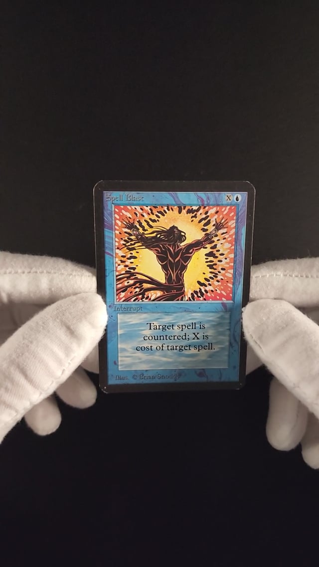 1993 Magic The Gathering MTG Alpha Spell Blast MBA AUTH