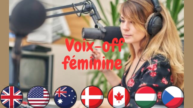 enregistrer votre adorable voix-off féminine anglaise