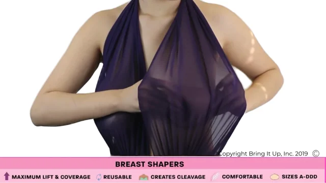 Bring It Up Breast Shapers - Reusable Up to 25 Times (A-B Cup, Clear with  Nude Nipple Cover) at  Women's Clothing store