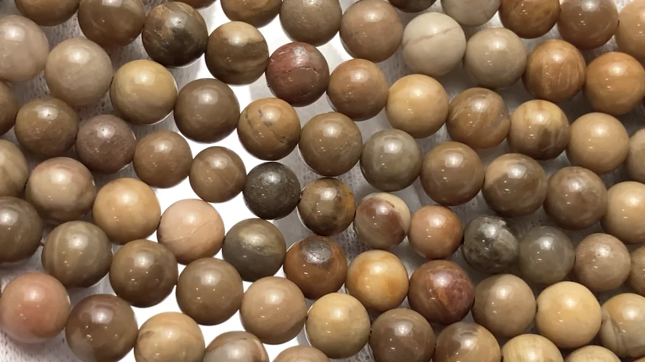 ペトリファイドウッド（珪化石）｜産地・マダガスカル ラウンド6.5mm