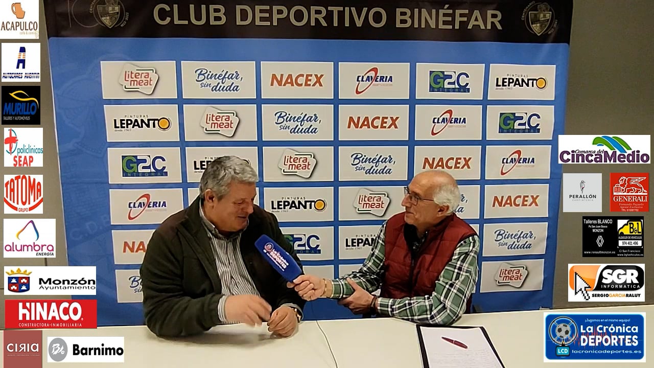 JOSÉ LUIS ARCAS PRESIDENTE DEL CD BINEFAR