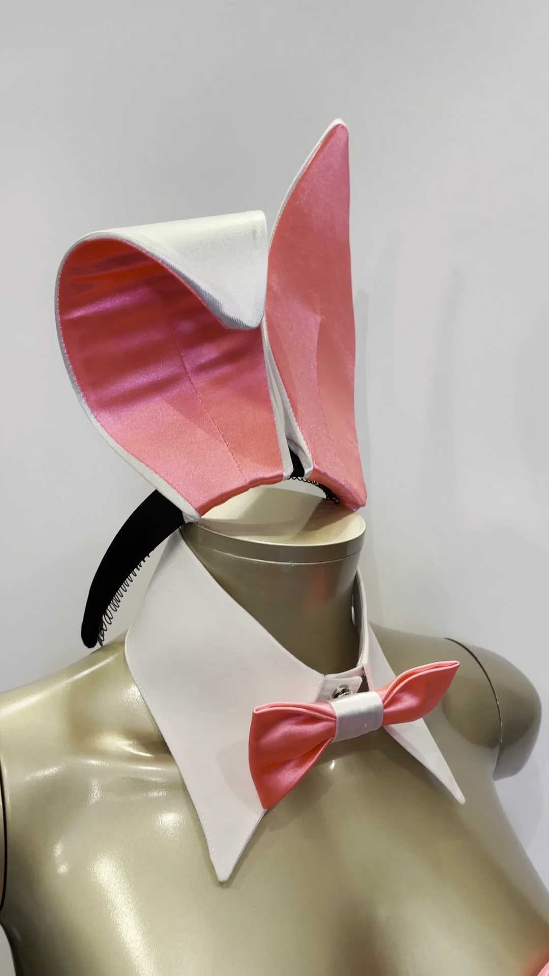 TOKYOバニーガール♡試着のみ美品♡淡いピンクのバニーセット pinkwhite.MOV TOKYOバニーガール♡試着のみ美品♡淡いピンクのバニー