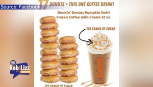 This Dunkin Donuts Drink is Equivalent to 17 Donuts