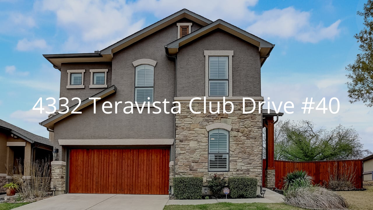 4332 Teravista Club Drive, 40, Round Rock, TX, 78665 on Vimeo