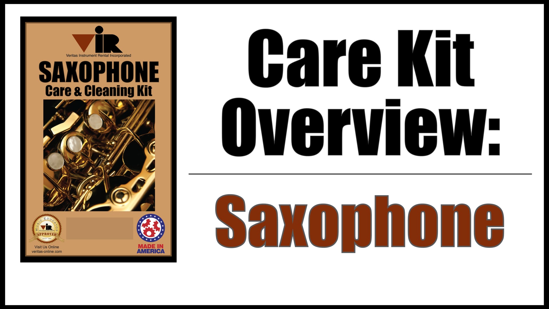 Saxophone Care Kit Instructions
