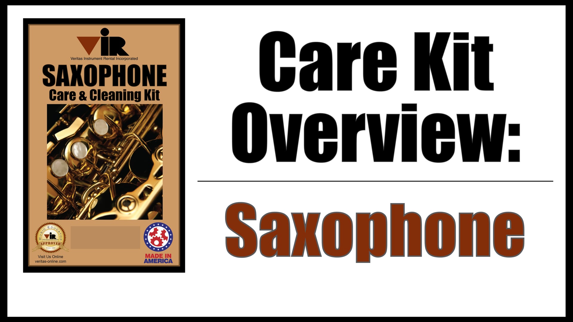 Saxophone Care Kit Instructions