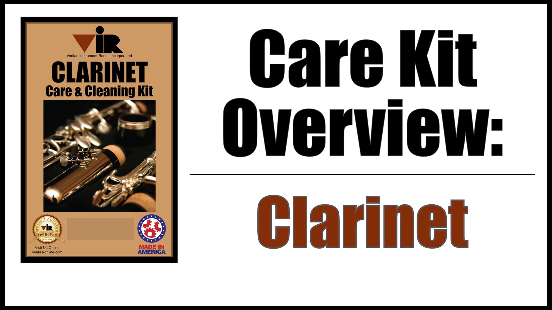 Clarinet Care Kit Instructions