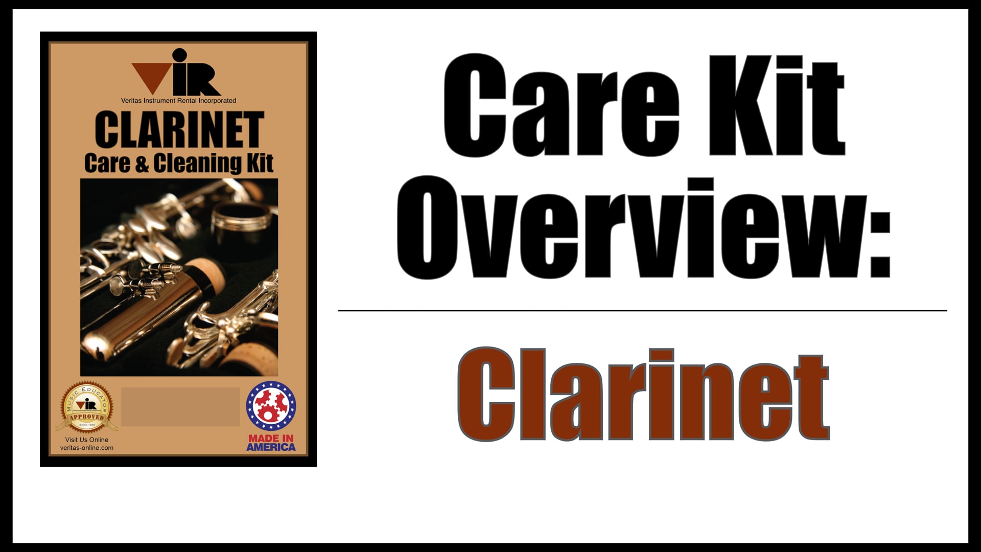 Clarinet Care Kit Instructions