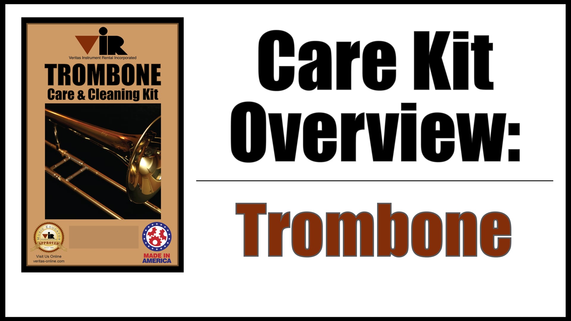 Trombone Care Kit Instructions