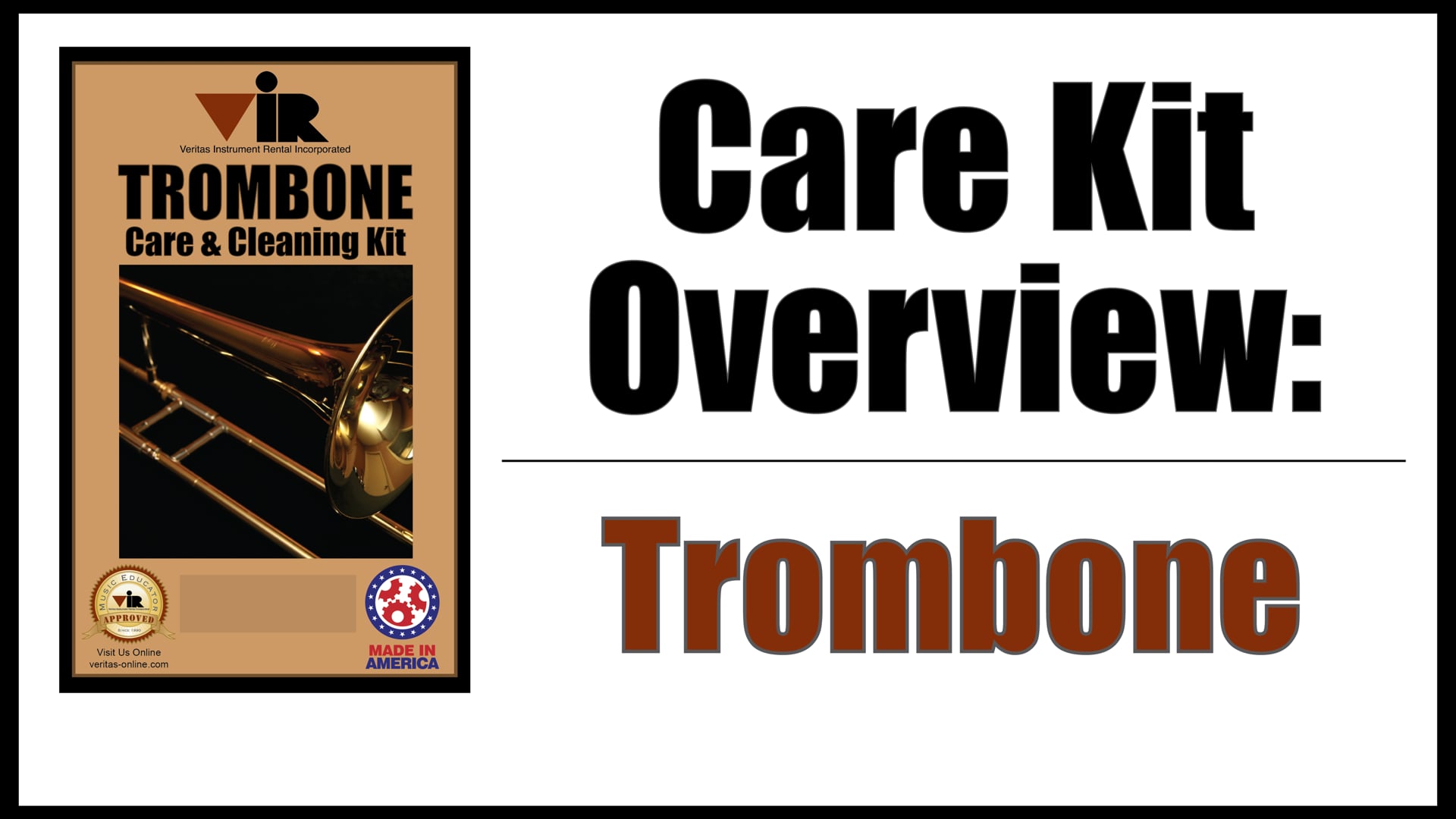 Trombone Care Kit Instructions