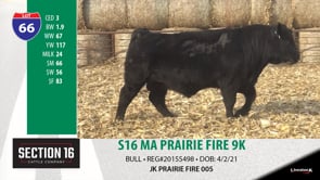 Lot #66 - S16 MA PRAIRIE FIRE 9K