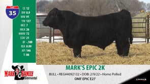 Lot #35 - MARK'S EPIC 2K ***OUT OF SALE***