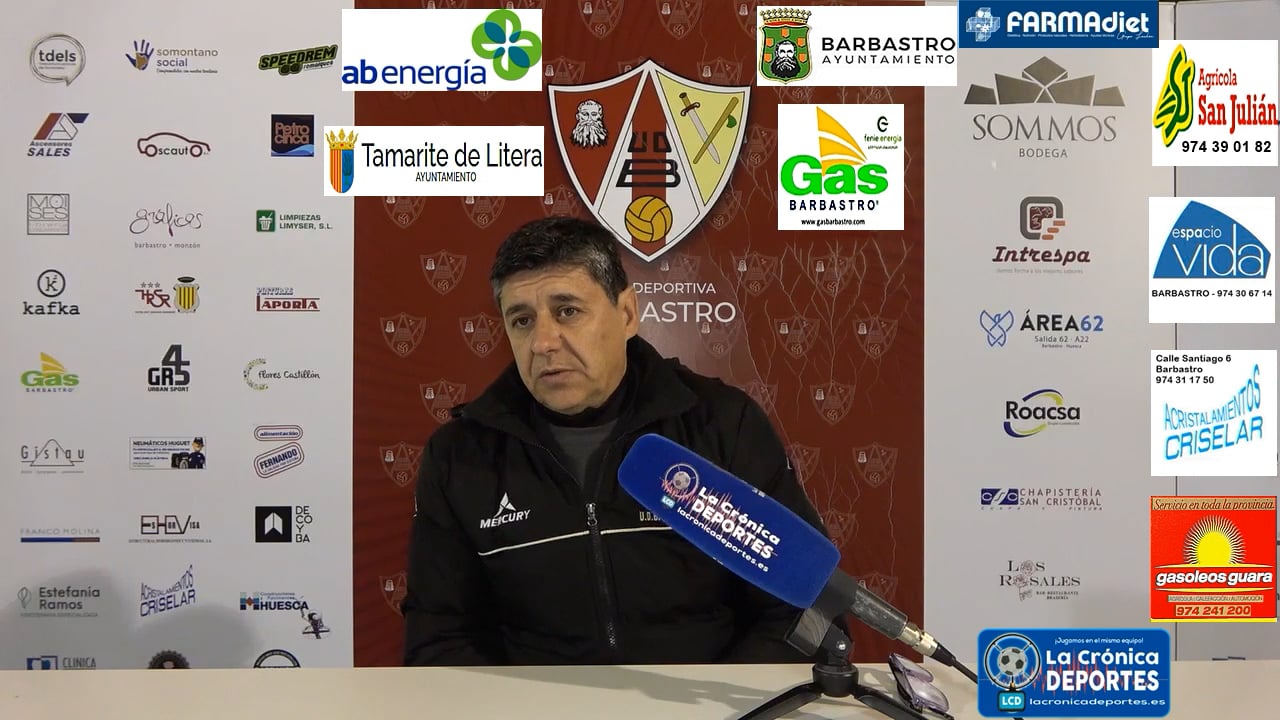 LA PREVIA / UD Barbastro - CDJ Tamarite / JOSETE (Entrenador Barbastro) Jornada 24 / 3ª División