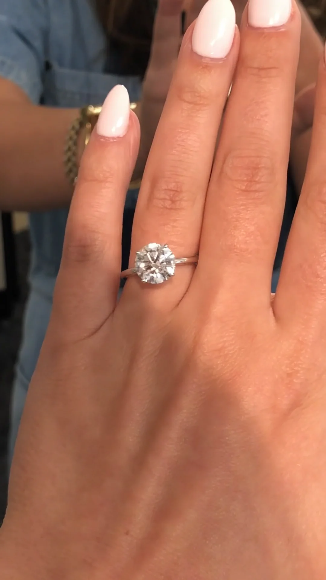 2.8 carat Round Cut Solitaire Ring JB7548