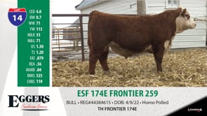 Lot #14 - ESF 174E FRONTIER 259