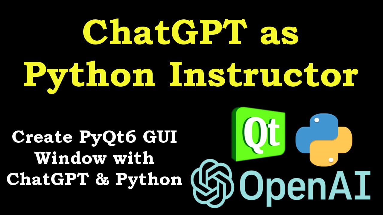 1. Python Create Window with ChatGPT & PyQt6 on Vimeo