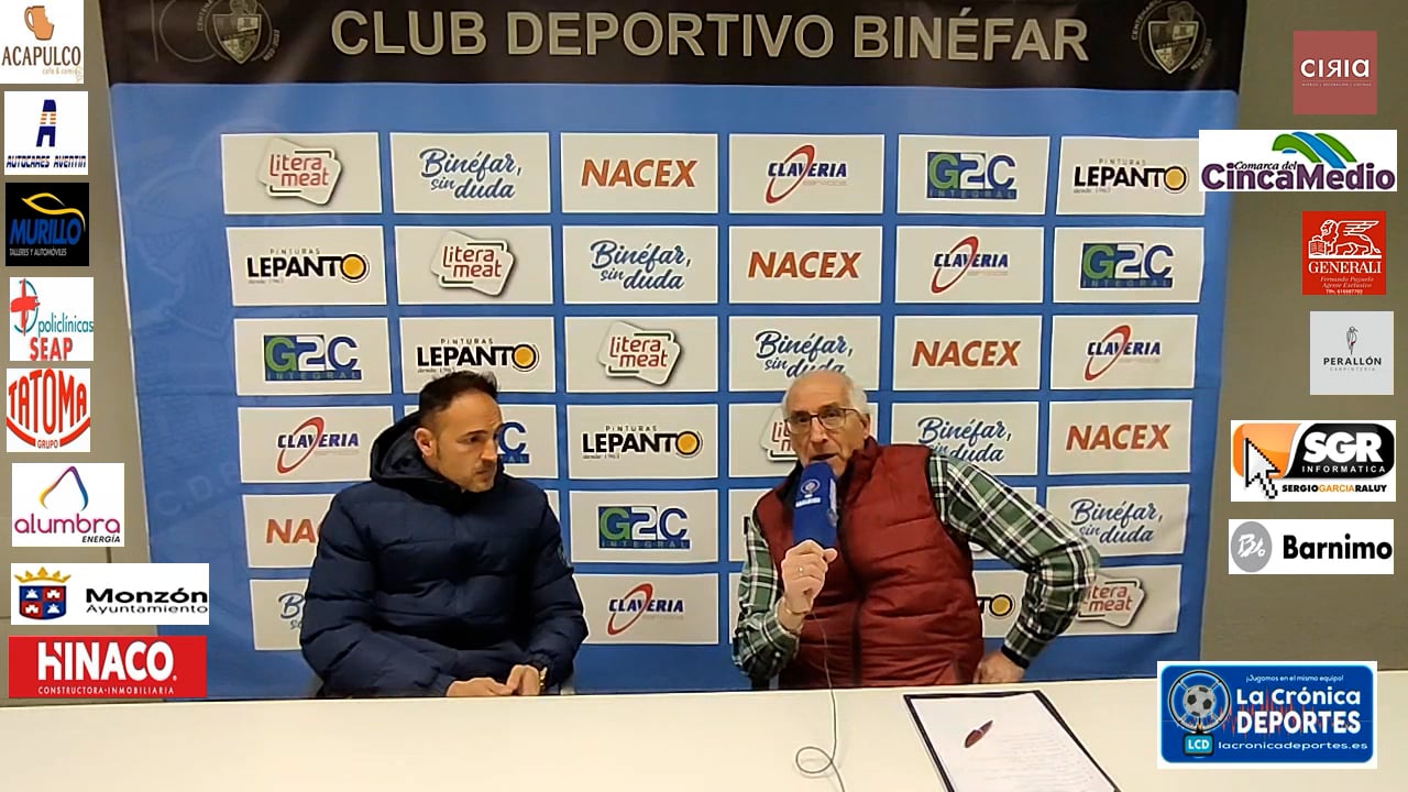 LA PREVIA / Binefar - At.Monzón Alumbra / J 24 / David Gimenez (Entrenador CD. Binefar) 3ª División