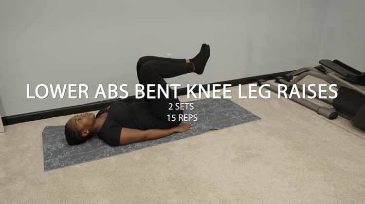 Lower Abs Bent knee raise on Vimeo