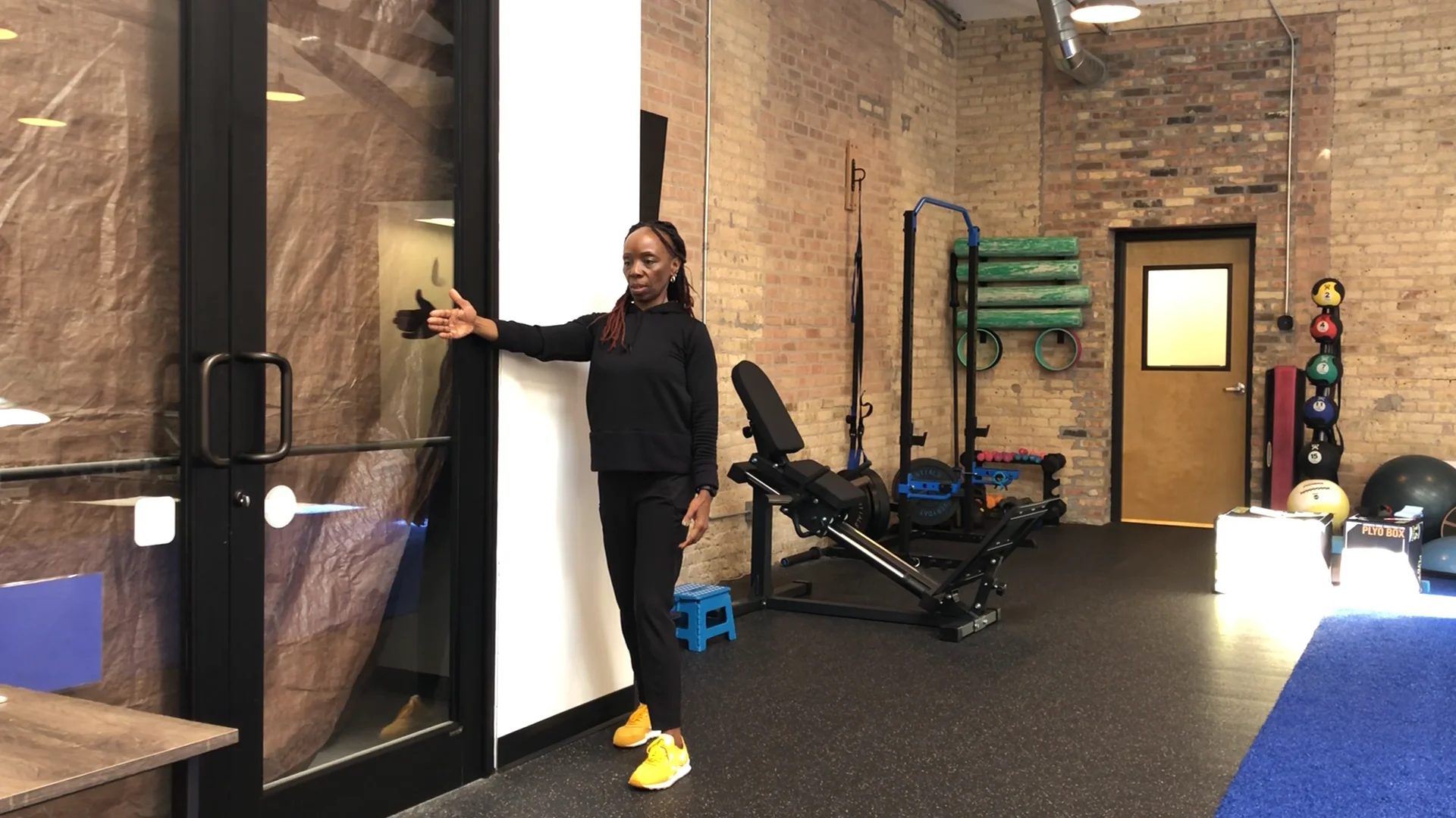 Hamstring Stretch with a Box, Door, or Wall