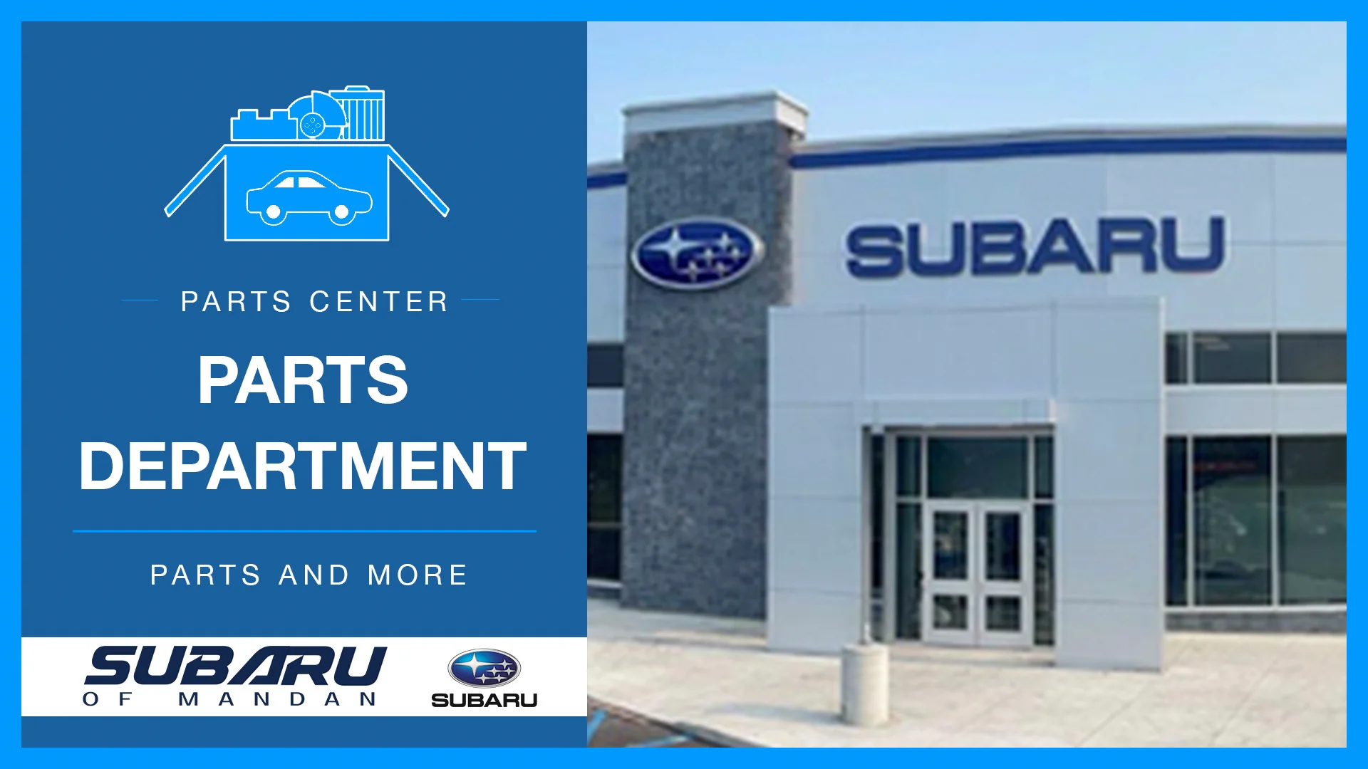 Subaru Parts Department Mandan, ND // Subaru of Mandan Parts on Vimeo