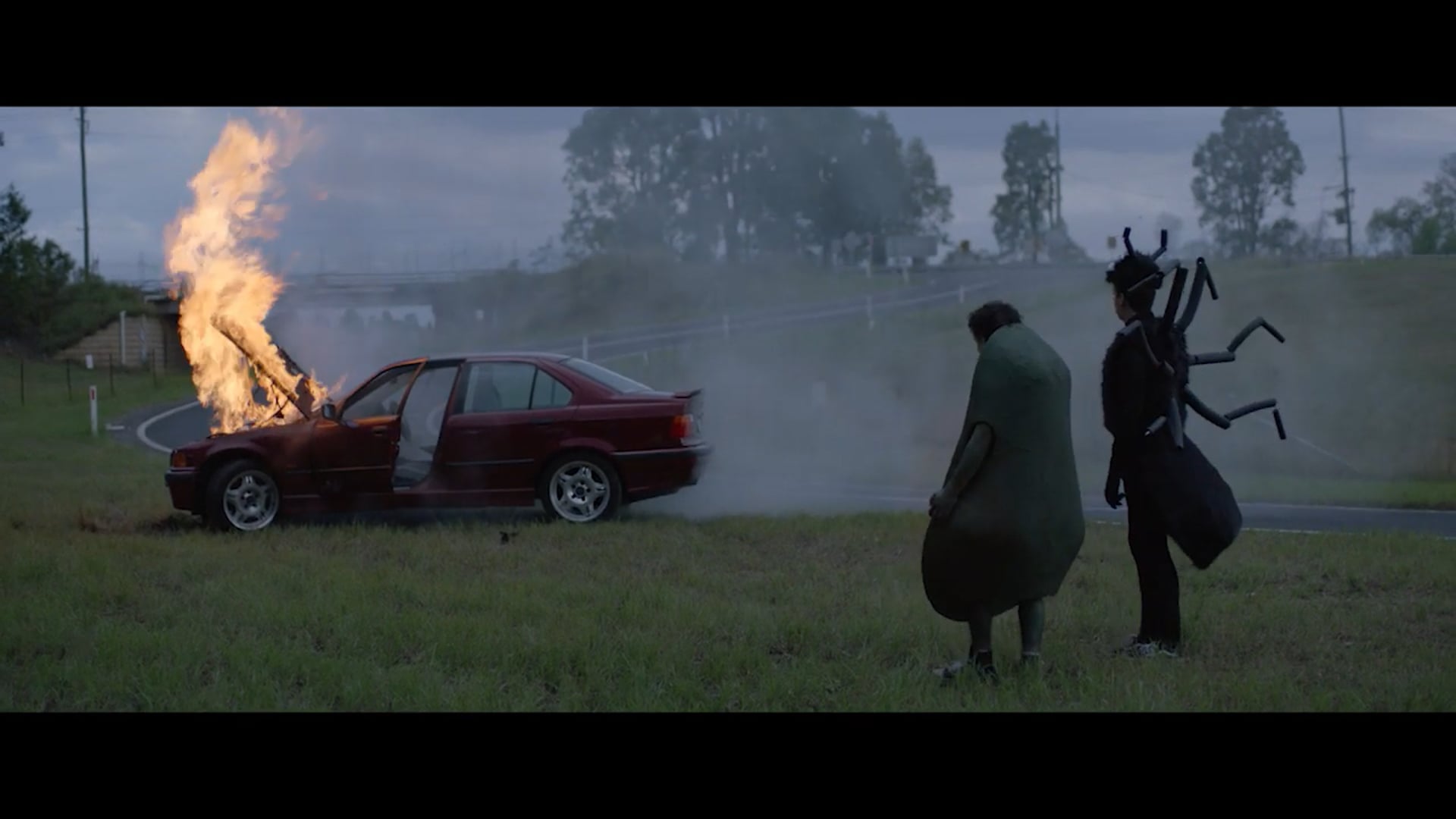 Telstra Pre-Paid Max - Burning Car