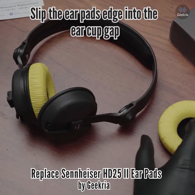 How to Replace Sennheiser HD25 II Headphones Ear Pads / Cushions | Geekria