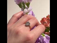 Diamond 18k Silver Ring 11547-0110