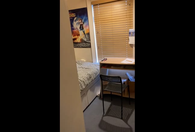 Video 1: Shared Living Room. Cupboard under stairs is avaliable as additional storage for this room.