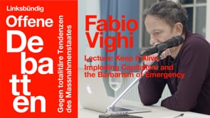 Linksbündig - Offene Debatten, Fabio Vighi (EN)