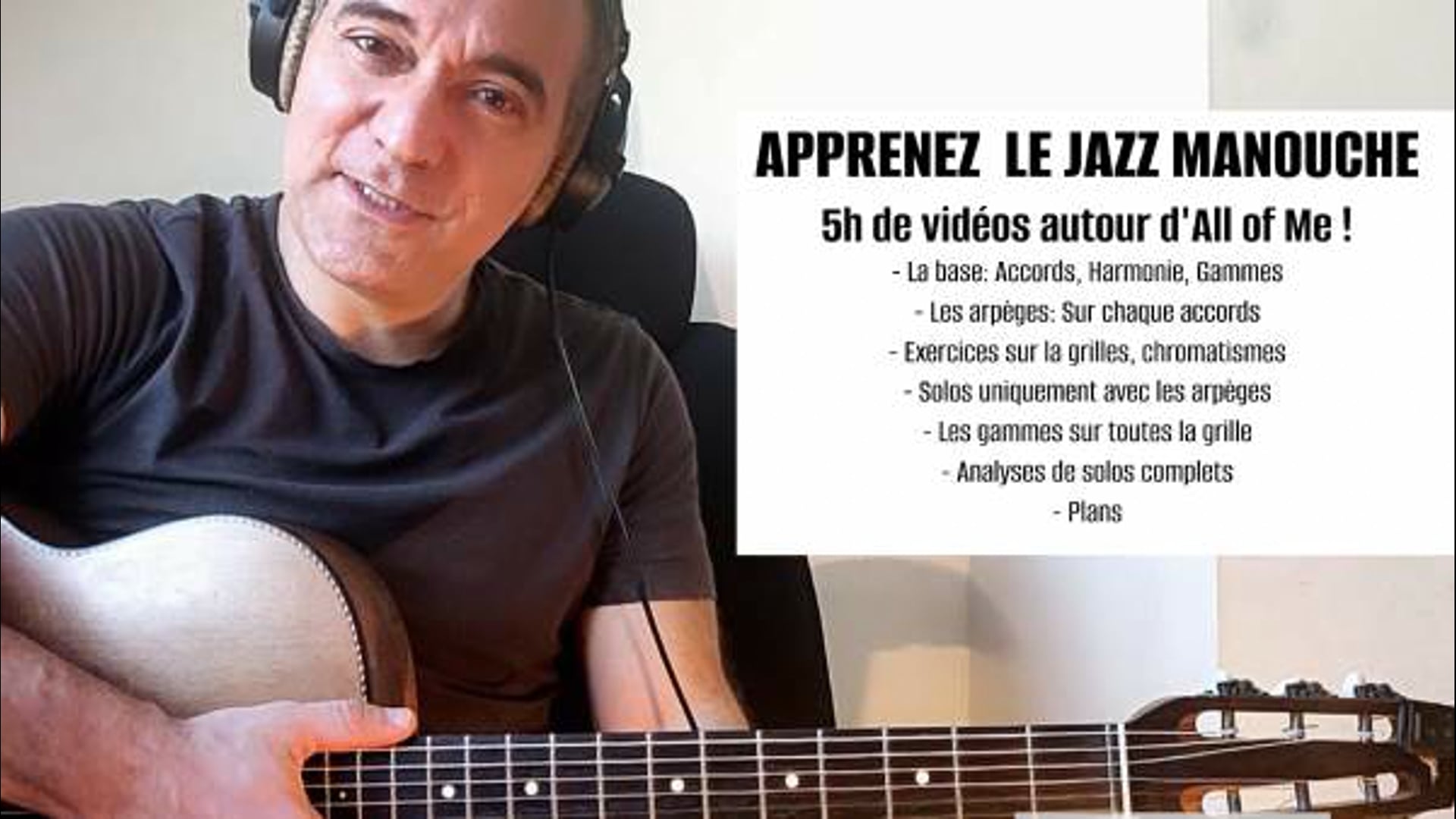 Apprendre la GUITARE JAZZ MANOUCHE - La valse Indifférence