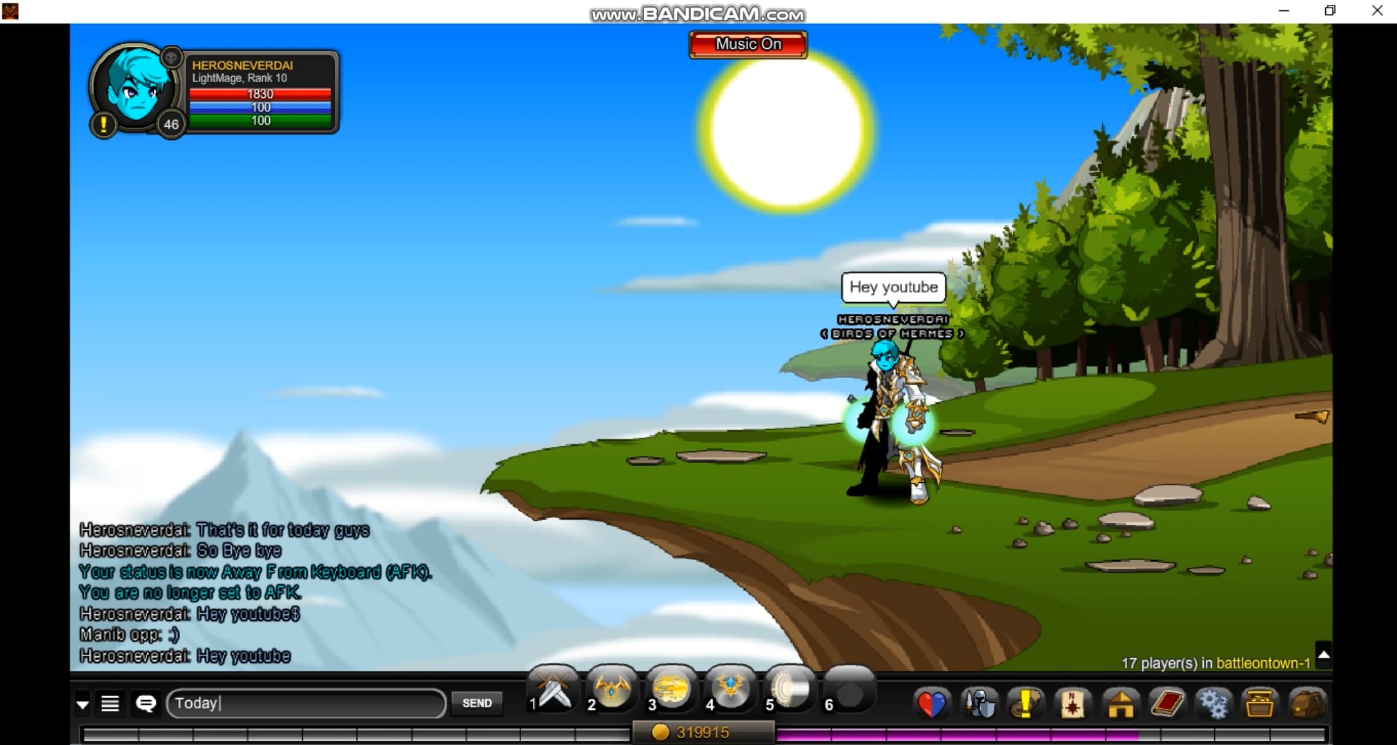 to get blinding light of space AQW on