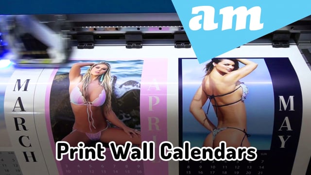 Print Monthly Wall Calendars on 230gsm Matt Coated Paper Printed by Large Format UV Printer