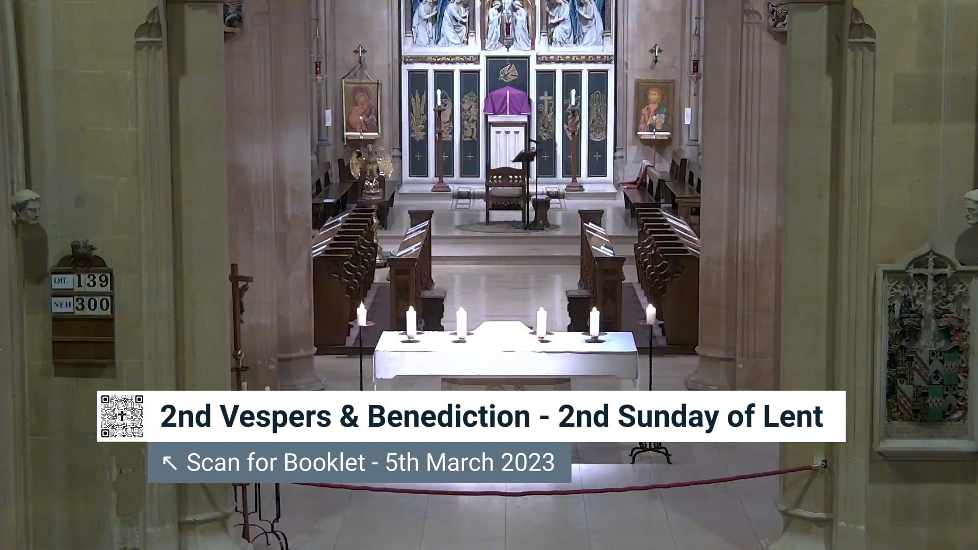 2nd Vespers with Benediction - Second Sunday of Lent - 5th March 2023 ...