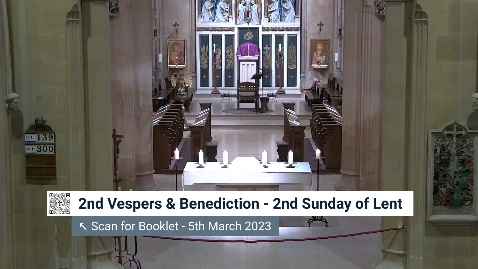2nd Vespers with Benediction - Second Sunday of Lent - 5th March 2023 ...