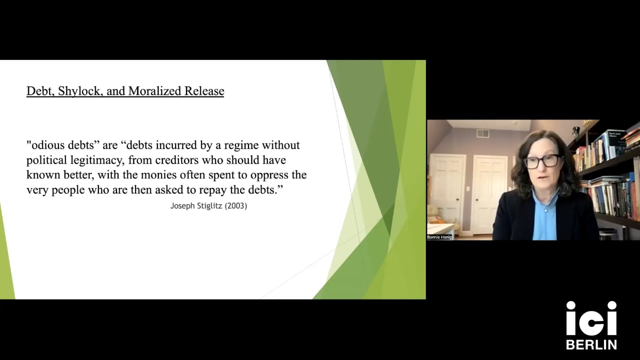 Talk by Bonnie Honig